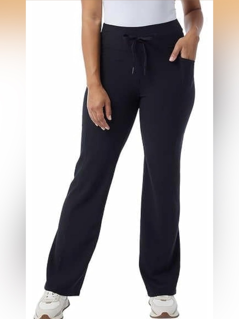 32 Degrees Wide Leg Pants Woman - Ribbed Semi-Flare Pant - Yoga Pants XL
